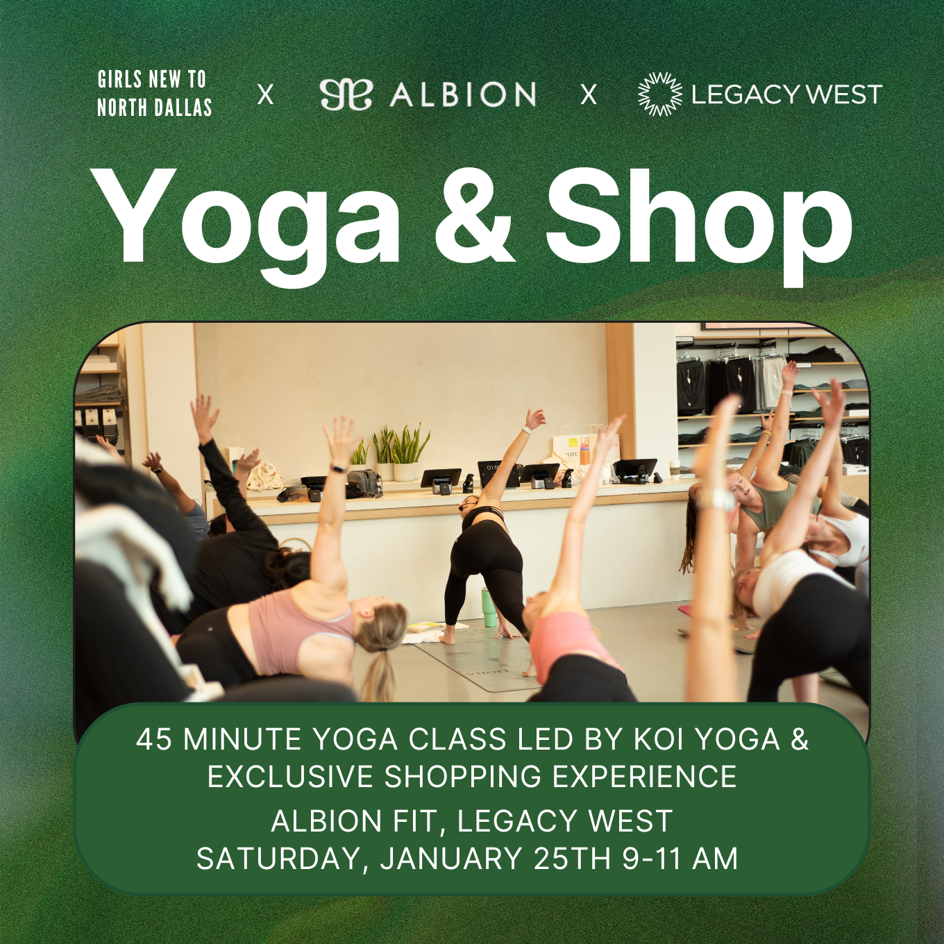 Yoga & Shop at Albion Fit